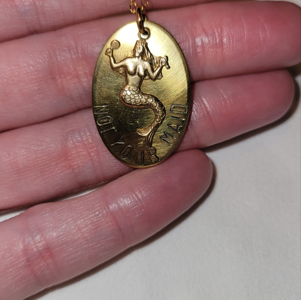 Not Your Maid Mermaid Necklace - Picture 3 of 5